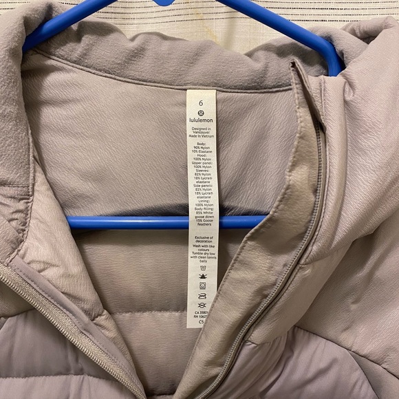 SOLD // Lululemon Down For It All Jacket - Picture 5 of 5